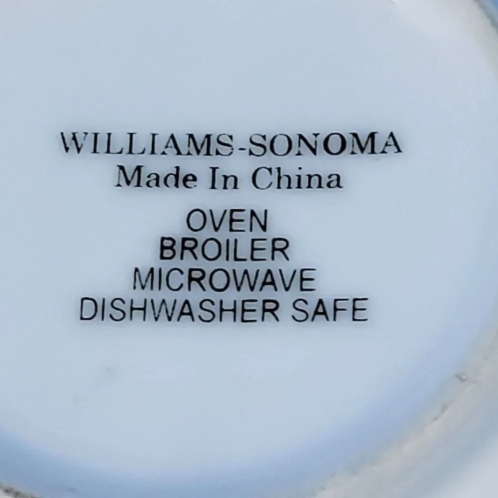Williams Sonoma Set Of 2 White Stackable 5 7/8